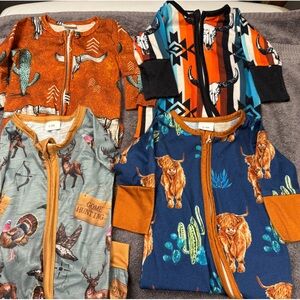 LAZYBOBOO zip up rompers for 0-3 months